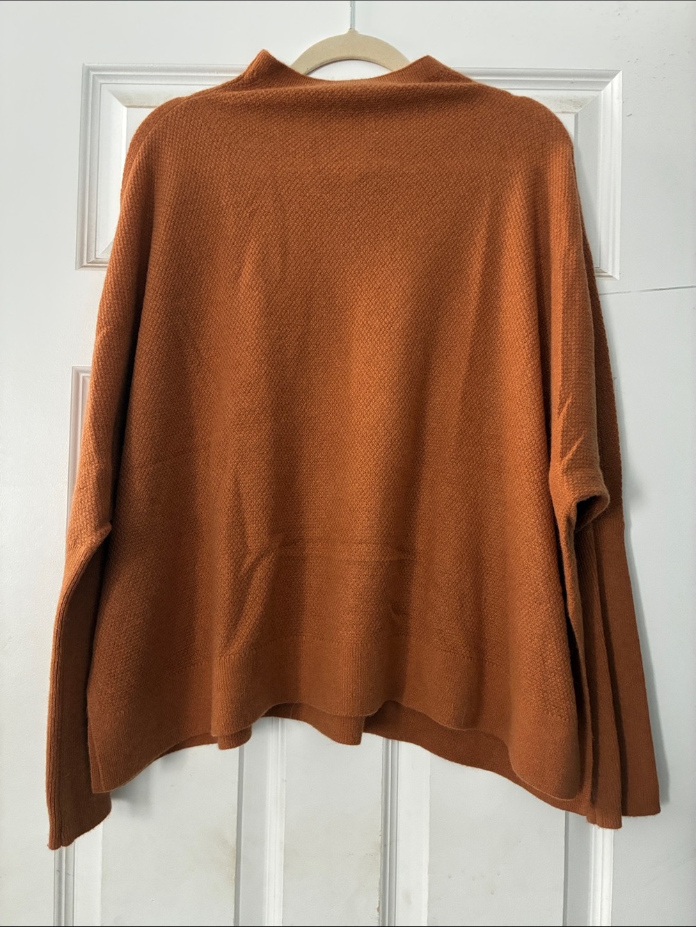 Maeve Burnt Orange 100% cashmere sweater